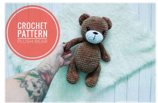 Plush Bear Crochet Pattern Amigurumi: Digital Download PDF